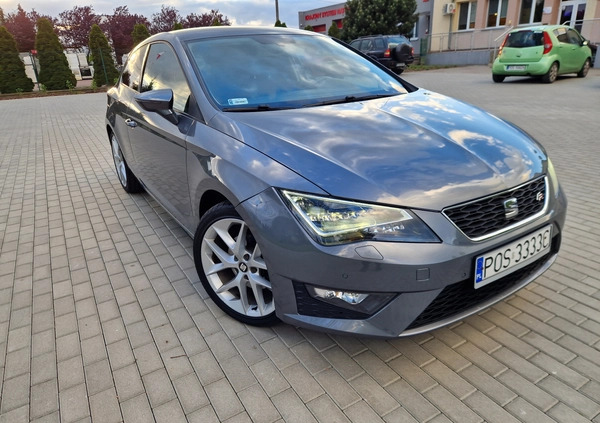 Seat Leon cena 42999 przebieg: 193050, rok produkcji 2014 z Raszków małe 56